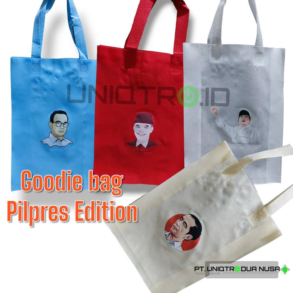 

Goodie Bag Tas Belanja Edisi Capres Tas Spunbond 25x35x8