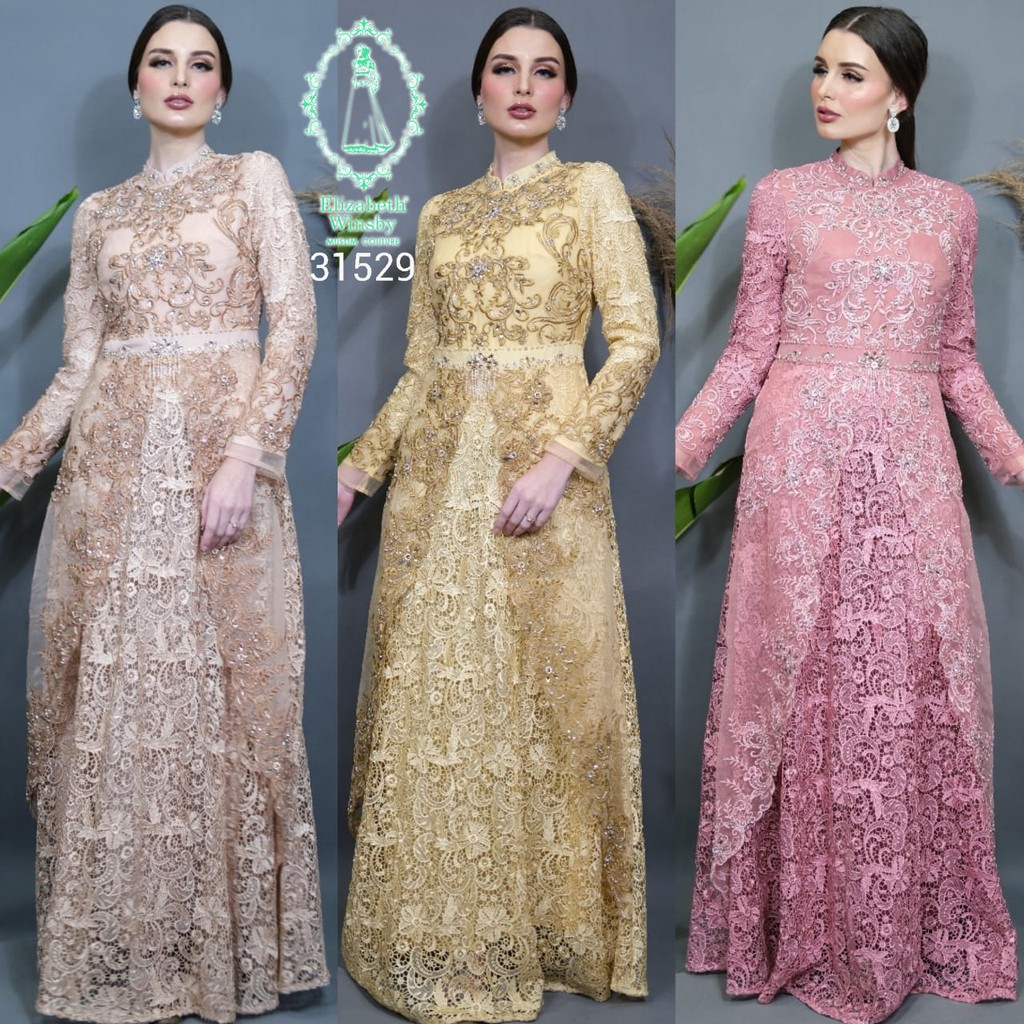 ELIZABETH WINSBY 31529 GAMIS PESTA DRESS MUSLIM FASHION MUSLIM