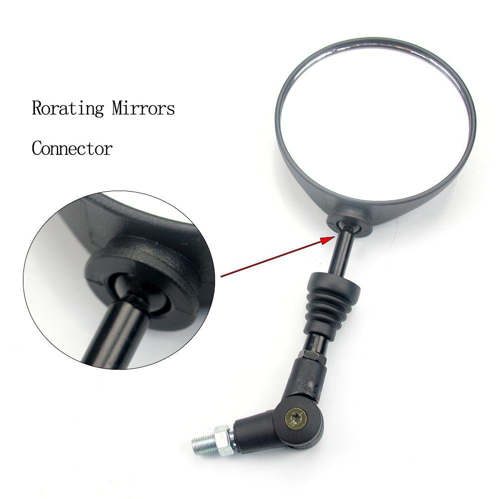 Populer 2pcs Kaca Spion Aksesoris Motor Adjustable Convex Mirror Cermin Reflektif