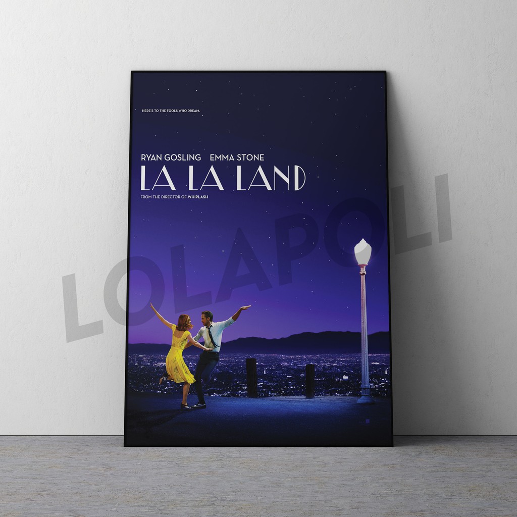 Hiasan Dinding Poster Kayu - Film La La Land