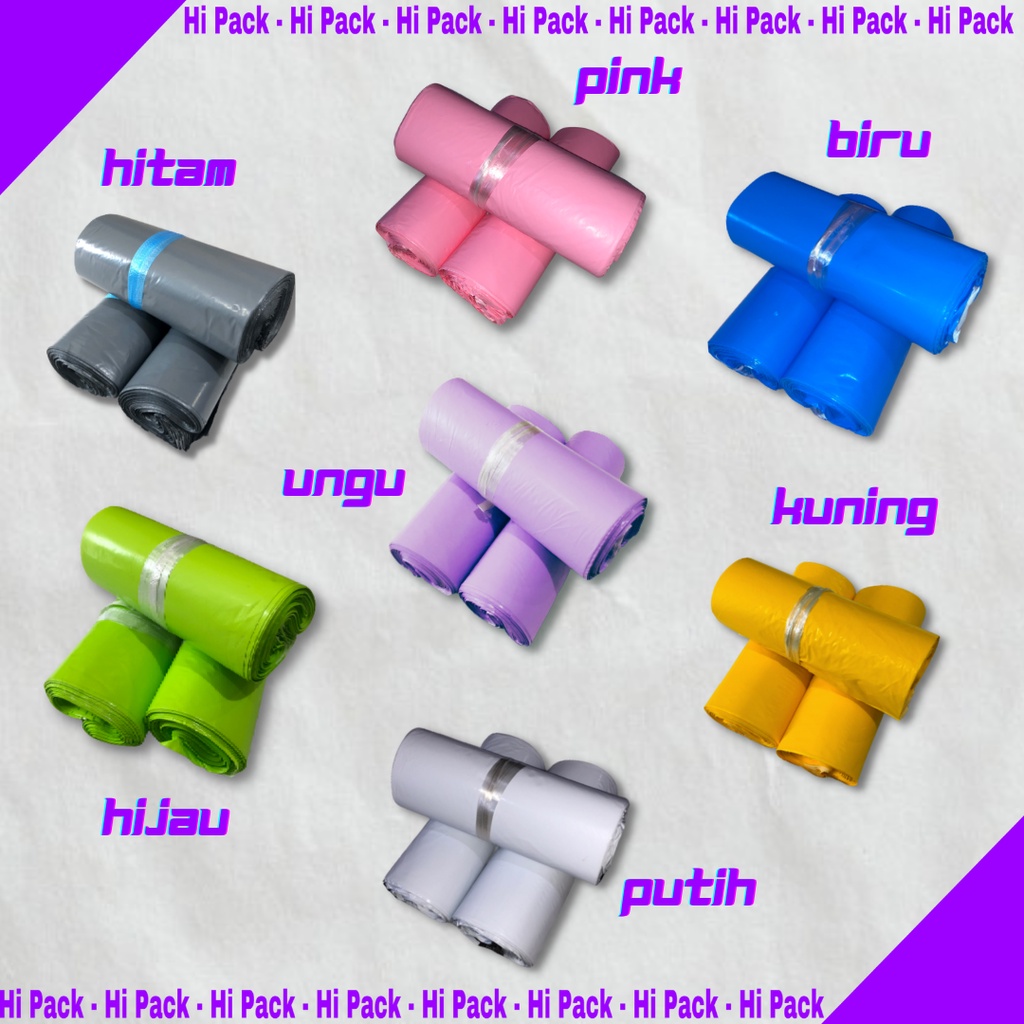 PREMIUM KANTONG POLYMER 20x30 100 Lembar Plastik Packing Polymailer 20 x 30 Tebal Halus Glossy
