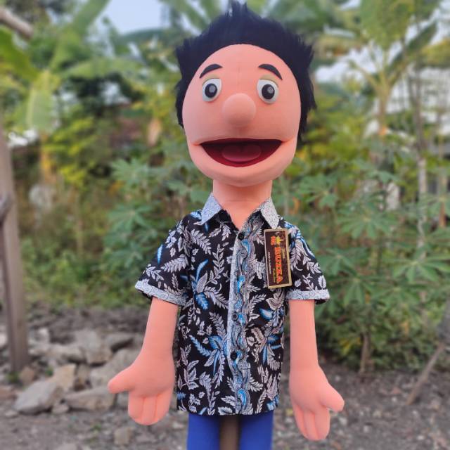 Boneka tangan/boneka puppet/muppet anak laki-laki