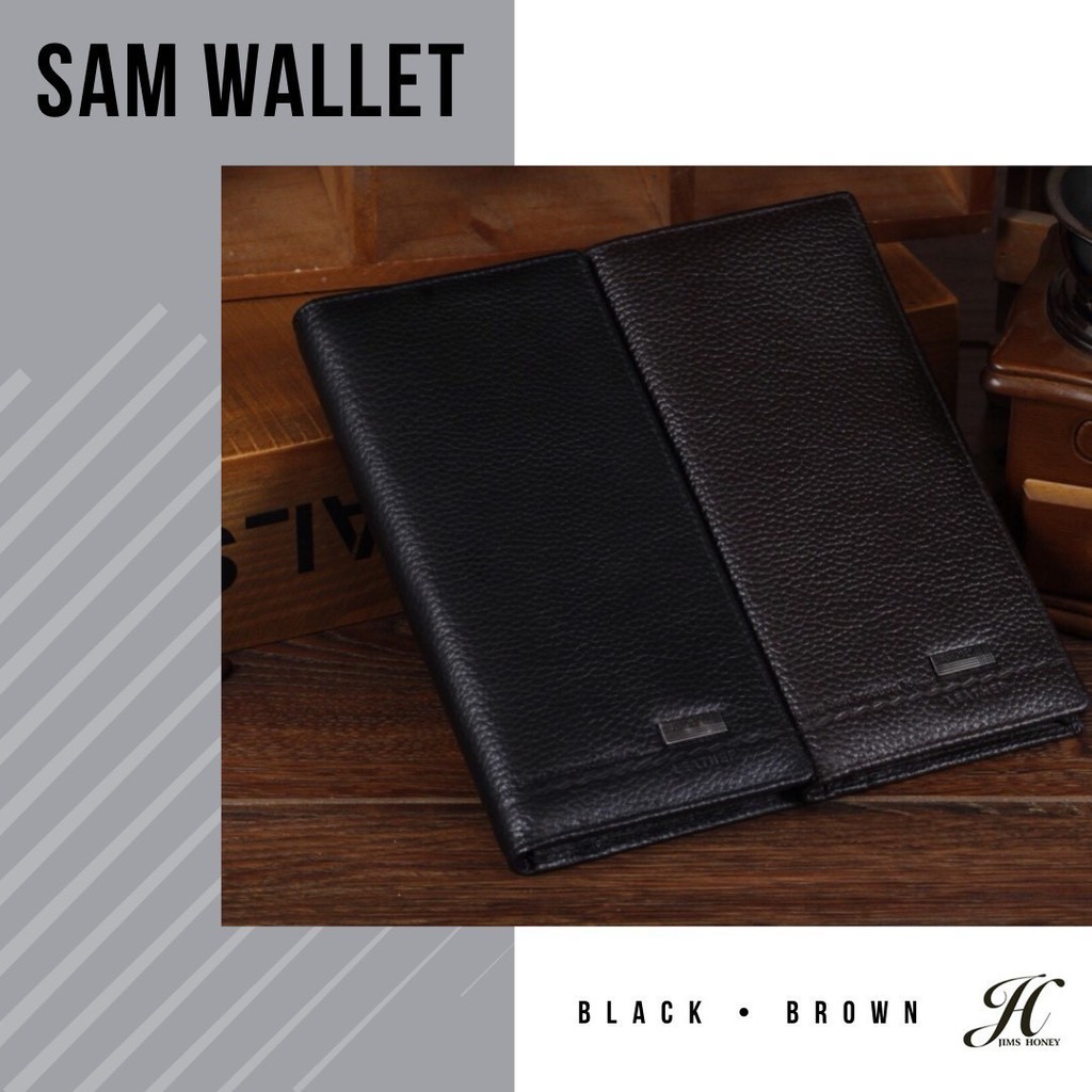 SAM WALLET JIMS HONEY DOMPET PANJANG PRIA KULIT ORI JH MURAH IMPORT