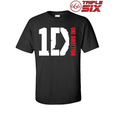 Kaos / T-Shirt - One Direction - BLACK
