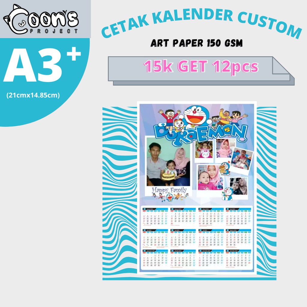 

Cetak Kalender Custom | Kalender 2022 Catur Wulan ISI 3 LEMBAR | Kalender Dinding Ukuran A3+ | Cetak Kalender Satuan