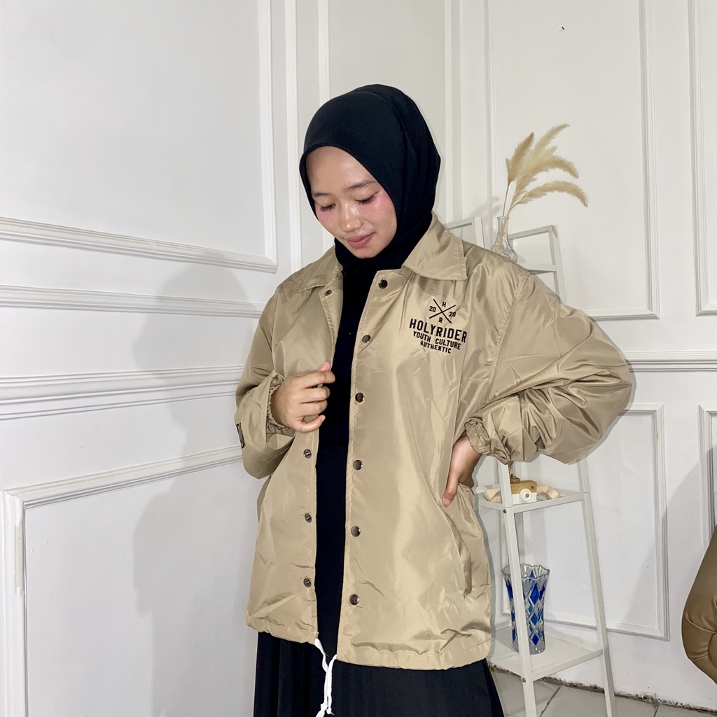 YOUTH CULTURE Coach Jacket holyrider BORDIR KREEM II Jaket Coach model winbacker