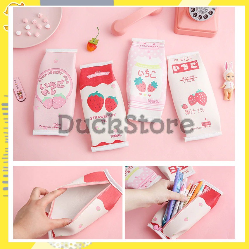 

Tepak Alat Tulis Lucu / Tempat Alat Tulis Murah / Tempat Pensil Japanese Strawbery / Tempat Kosmetik