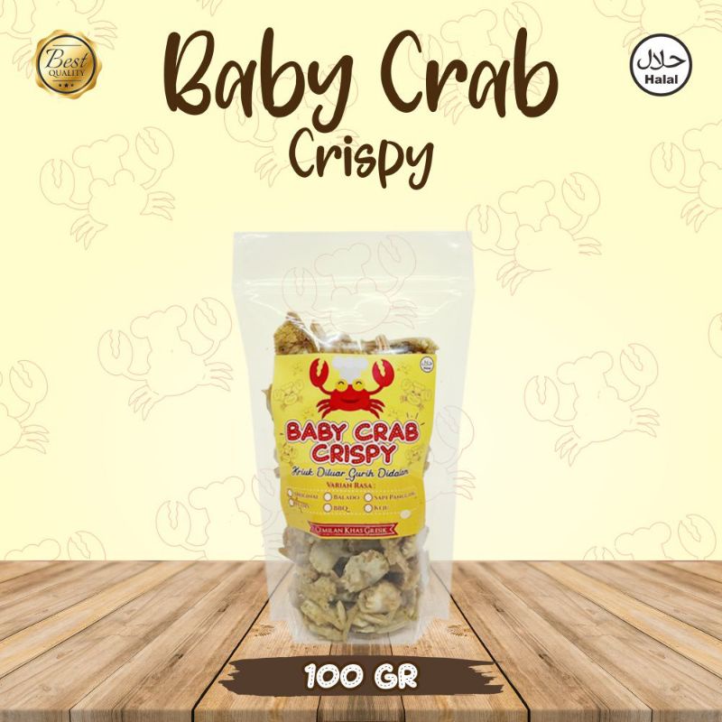 

BABY CRAB CRISPY CAMILAN KEKINIAN ASLI GRESIK Kemasan 100 gram