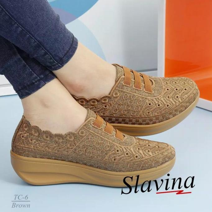PROMO Sepatu Wanita Sepatu Slavina Wedges TC-6