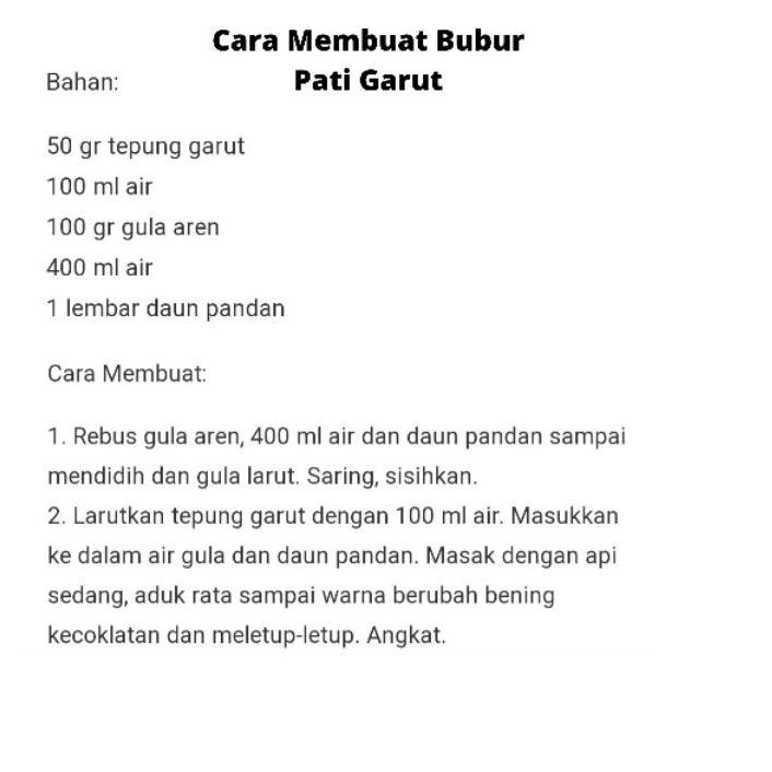 

New! PAKET TEPUNG GARUT DAN GULA AREN 500 GR