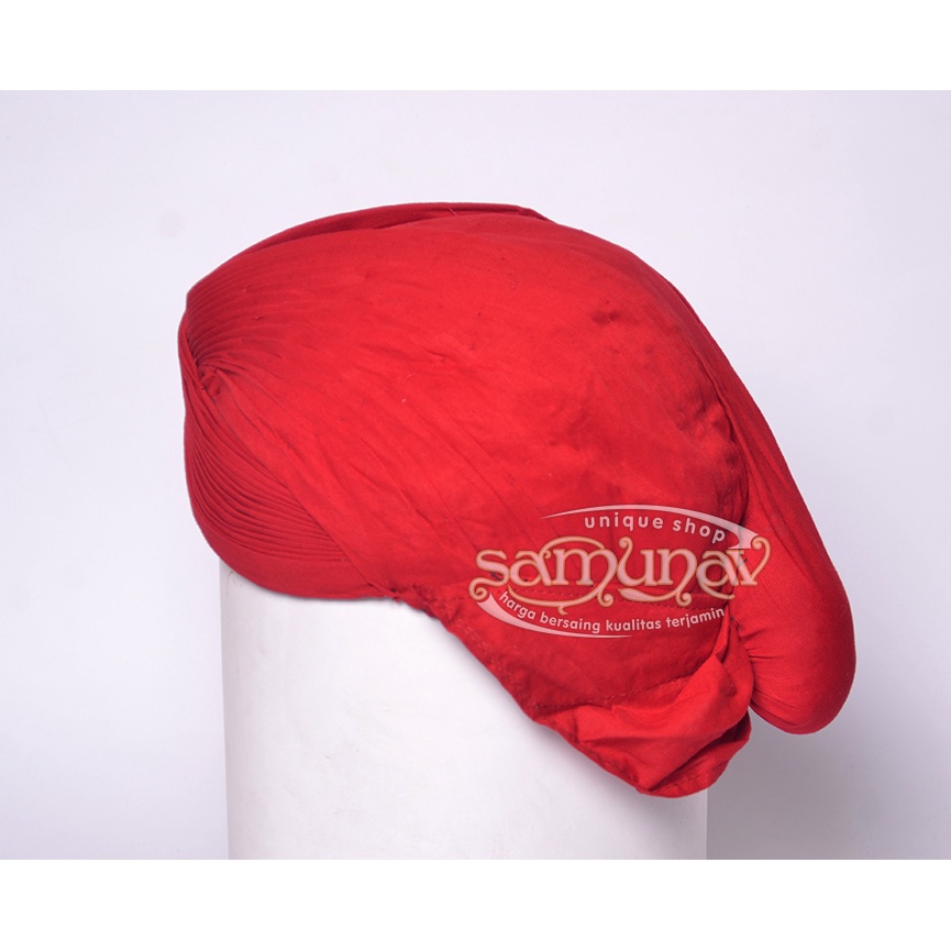 BLANGKON MATARAM HALUS MERAH BENDERA POLOS