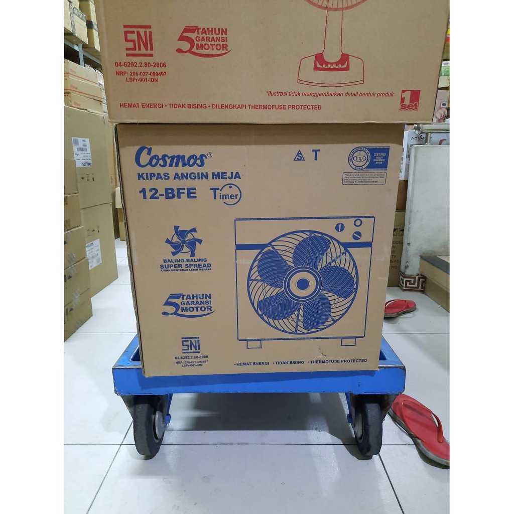 Cosmos Box Fan / Kipas Angin Kotak + Timer 12 Inch 12-BFE 12&quot; GARANSI