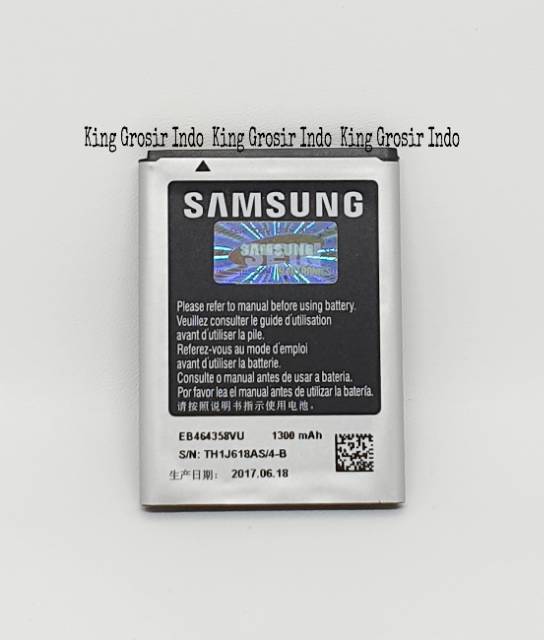 Baterai Samsung Galaxy Ace Plus S7500 S6810 S6310 Original SEIN 100% Battery Batere Batre