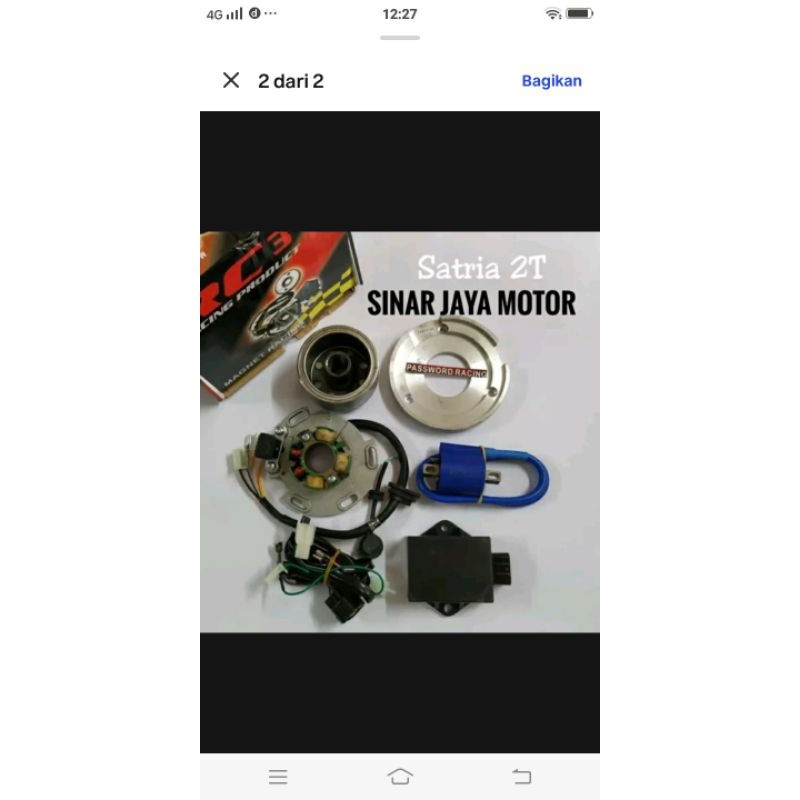 magnet yz 125 RC3 satria 2t pengapian 1set plendes