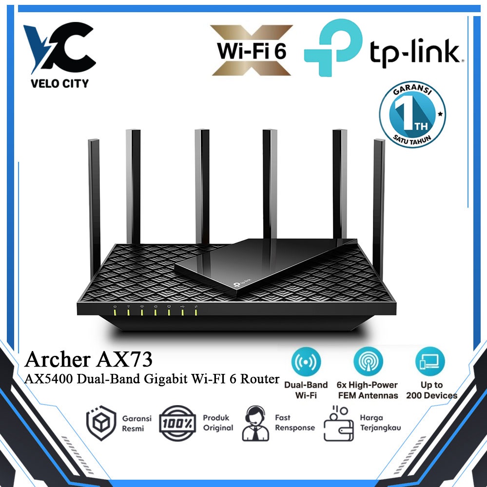 TP-Link Archer AX73 AX5400 Dual-Band Gigabit Wi-Fi 6 Router