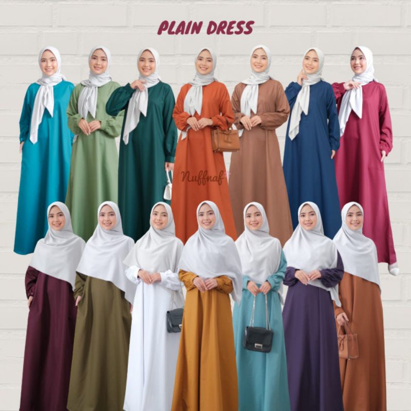 GAMIS POLOS TOYOBO NUFFNAF PLAIN DRESS
