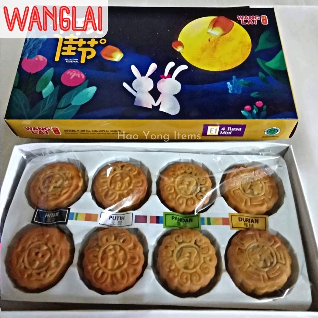 

Kue Bulan Mooncake Wang Lai 4 Rasa Mini Isi 8 / Mini 4 Rasa Wanglai / Kue Bulan Mini / Mooncake Mini