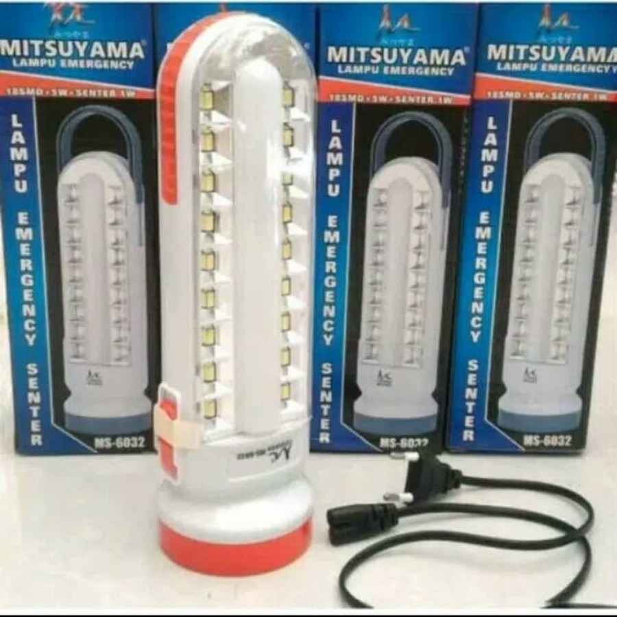 lampu emergency mitsuyama MS6032/LAMPU DARURAT TERANG GUYS