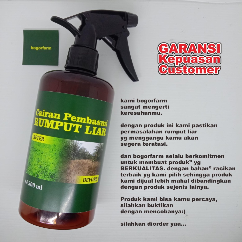 [bogorfarm] CAIRAN SEMPROT PEMBASMI RUMPUT LIAR &amp; GULMA 250ml | Herbisida | RUMPUT MATI SAMPAI AKAR