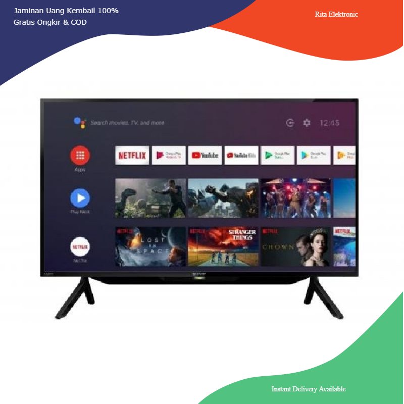 Sharp Google TV Android 42 Inchi 2T C42BG1i Dan 2T C42EG1i Kota Padang