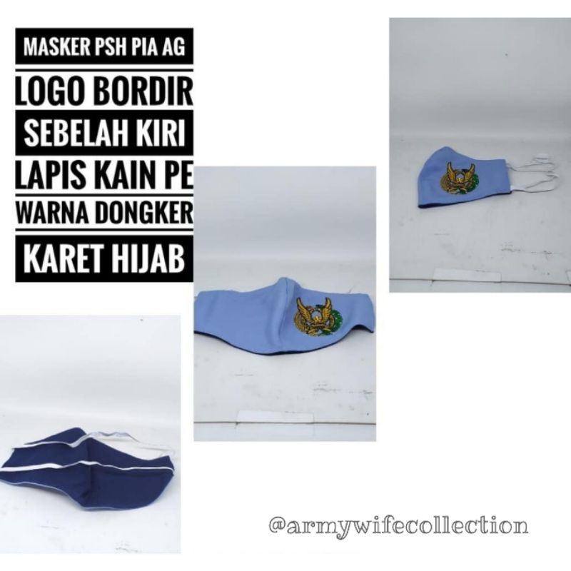 masker psh pia ag logo bordir