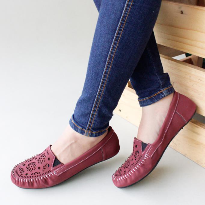 SEPATU FLAT SHOES FLATSHOES GRATICA UD23 PURPLE MCMXXIX