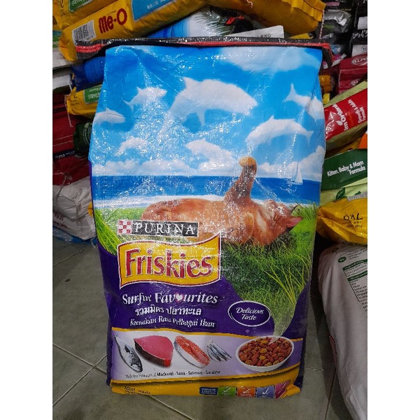 (Ekspedisi) Makanan Kucing Frieskies Surfin 7kg - Makanan Kucing Dewasa Friskies