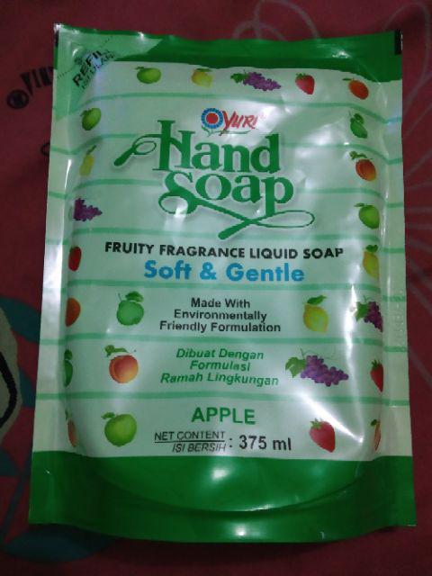 Yuri Hand Soap Pump Botol 410ml Refill 375ml / Sabun Cuci Tangan / Hand Wash Sterilizer Anti Bakteri
