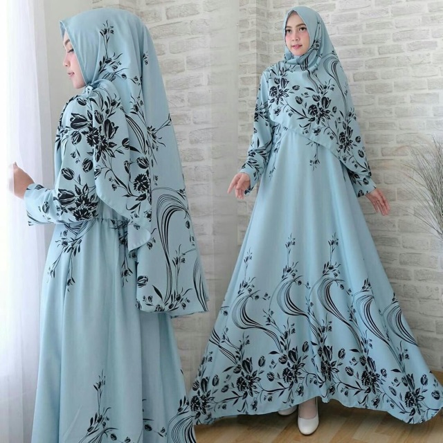 (5wrna) FC- TIFANNY SYARI (REAL PIC) / SET GAMIS SYARI TERBARU