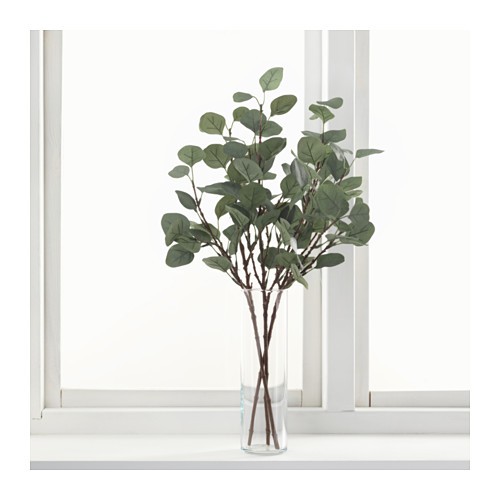 SMYCKA Daun tiruan, eucalyptus/hijau 65 cm