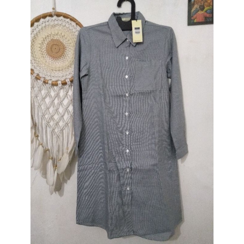 Long Tunik Azhania Grey