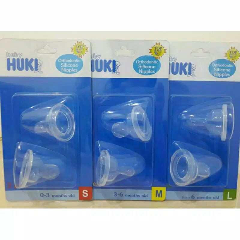 Karet Dot/ HUKI Nipple DOT Silicone Bulat dan Gepeng