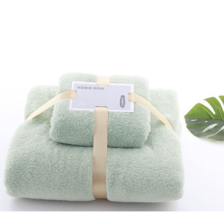 READY HANDUK SET 2IN1 HANDUK MANDI DAN COTTON TOWEL IMPORT MURAH