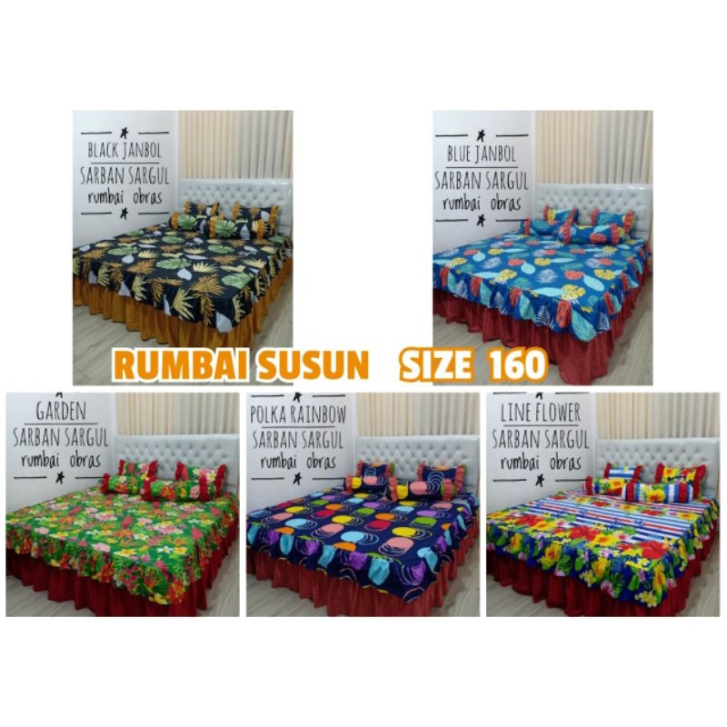 Kesha Beauty - Sprei Rumbai Susun Homemade