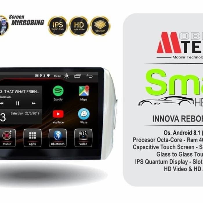 head unit android oem innova reborn mtech