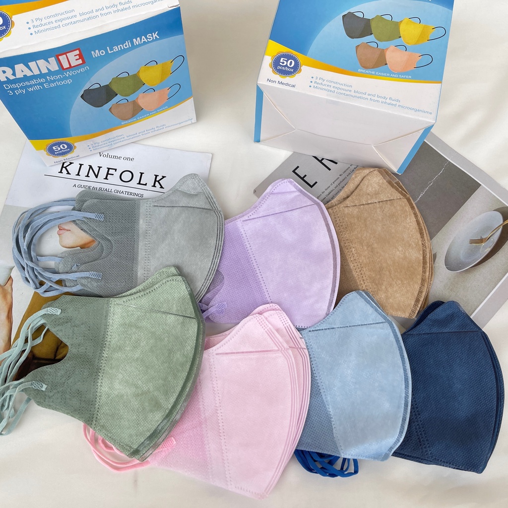 MASKER DUCKBILL MO LANDI RAIN IE MIX WARNA BOX 50 PCS