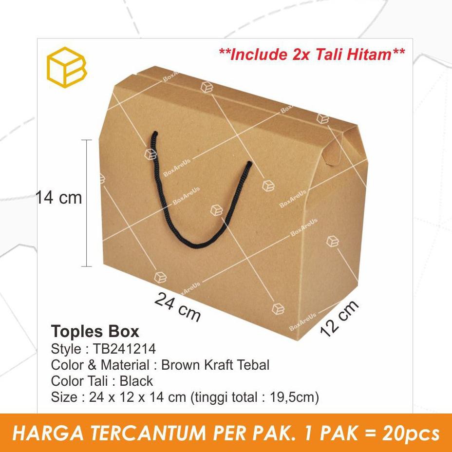 

Box toples kue kering packaging kotak box cookies kemasan | TB241214 (20pc) (ART. 9)