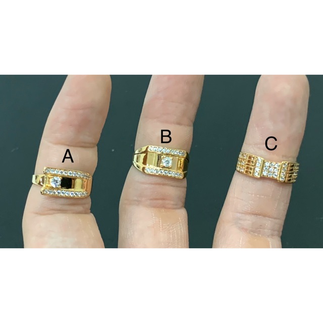 Cincin laki emas asli kadar 375 bisa request size