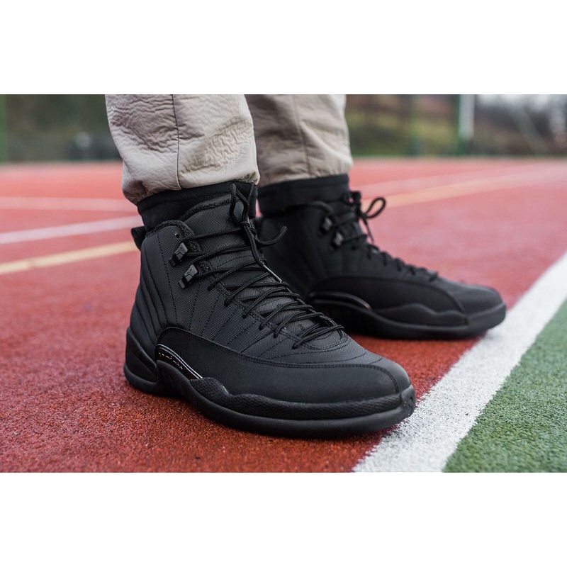 retro 12 black jordans