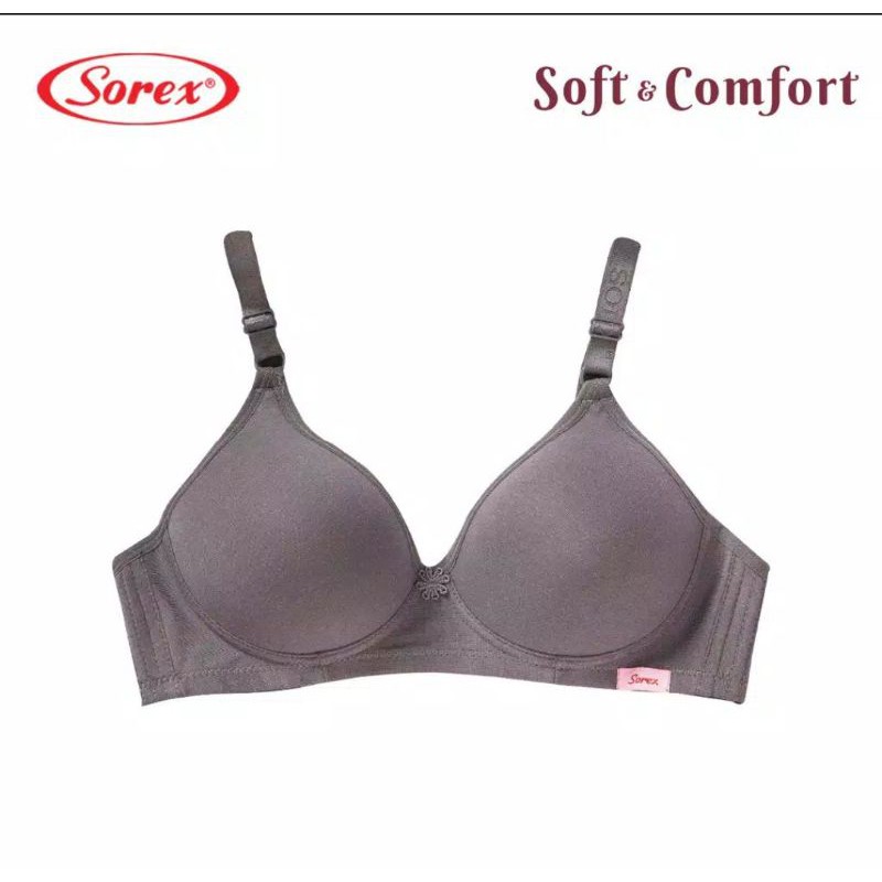 Bra Sorex  17228 Super Soft Busa Tanpa Kawat Cup Besar Kait 3 Setara Cup B-C