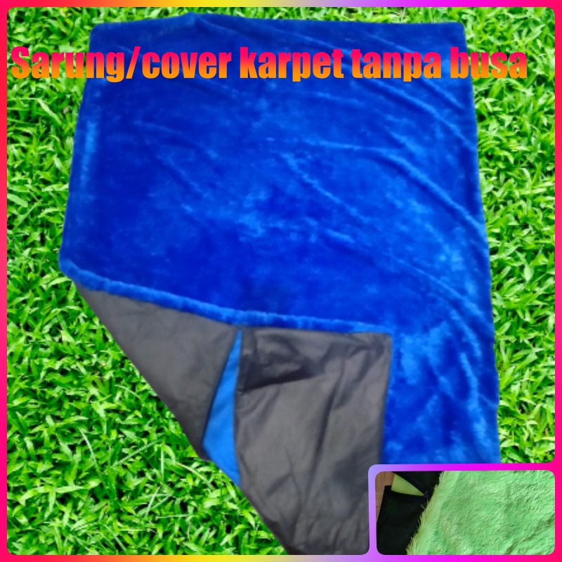 Sarung  / cover Karpet Bulu Rasfur Polos 200x150cm Kasur Lantai /karpet bulu tebal / non anti slip