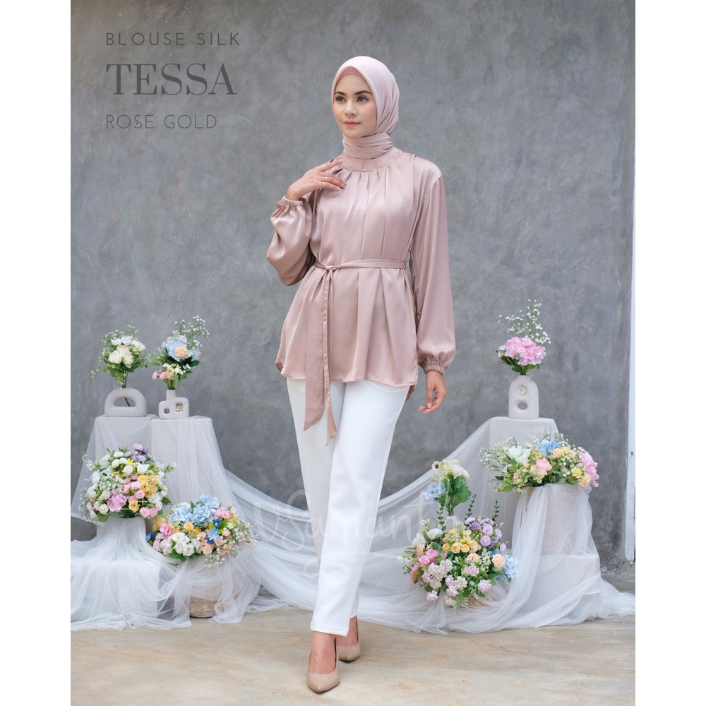 Blouse Silk Tessa / Top / Atasan