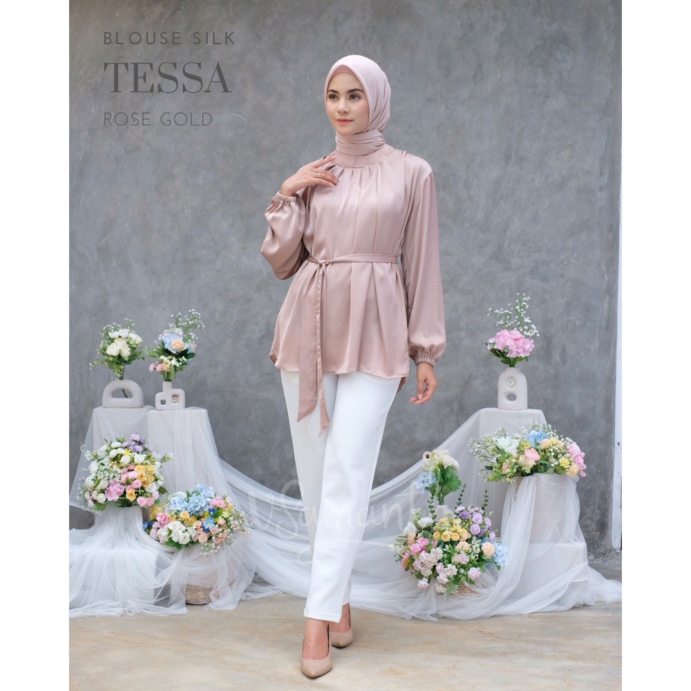 Blouse Silk Tessa / Top / Atasan