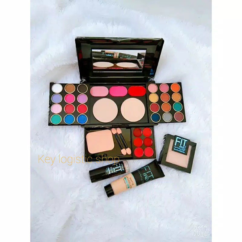 Paket Make Up Eyeshadow Revlon Dan Foundation Fit Me 3in1