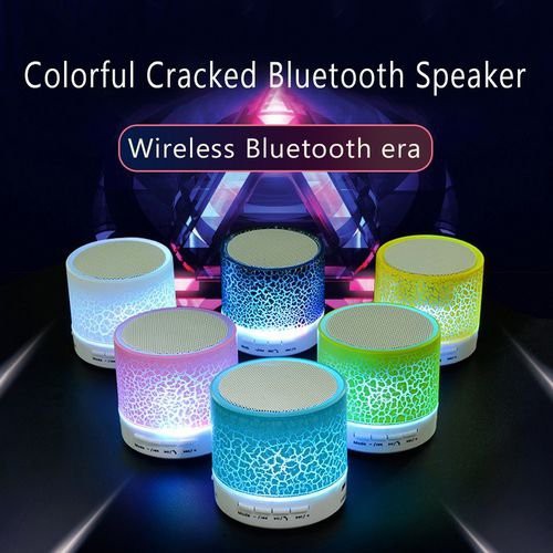 Speaker Mini Retak Glow LIGHT RGB FULL COLOUR LED