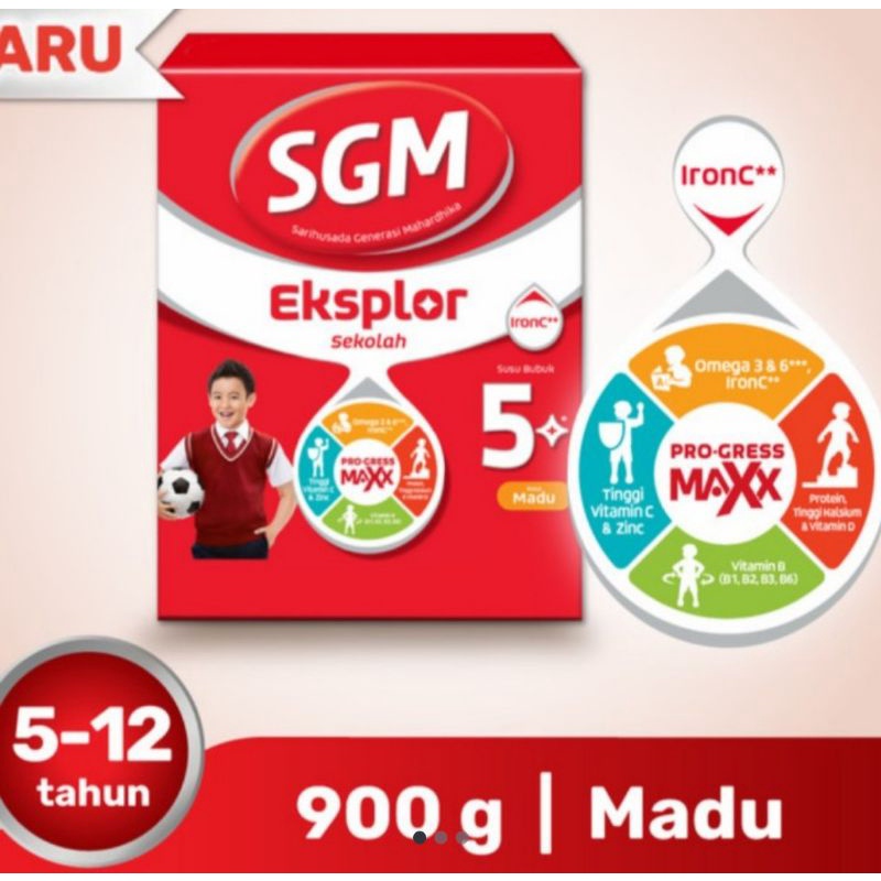 SGM Eksplor Belajar 5+ Susu Pertumbuhan 5-12 Tahun 900 gr