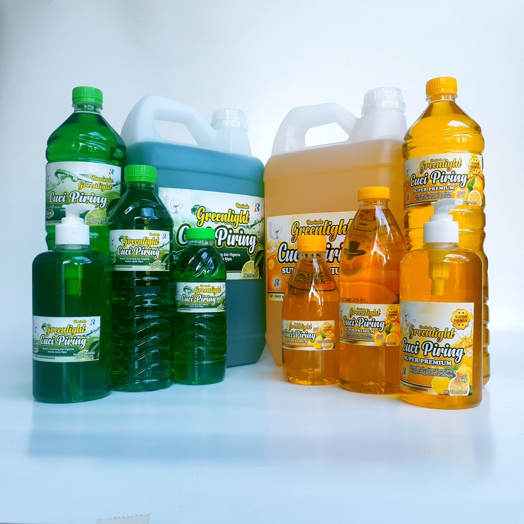 Sabun Cuci Piring 350 ml GREENLIGHT SUPER PREMIUM Kental Aroma Jeruk Nipis