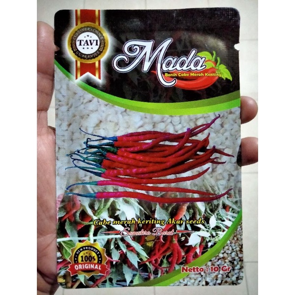 Benih Cabe Merah Keriting MADA 10 Gram - Bibit Cabe MADA - CMK MADA Akar mada