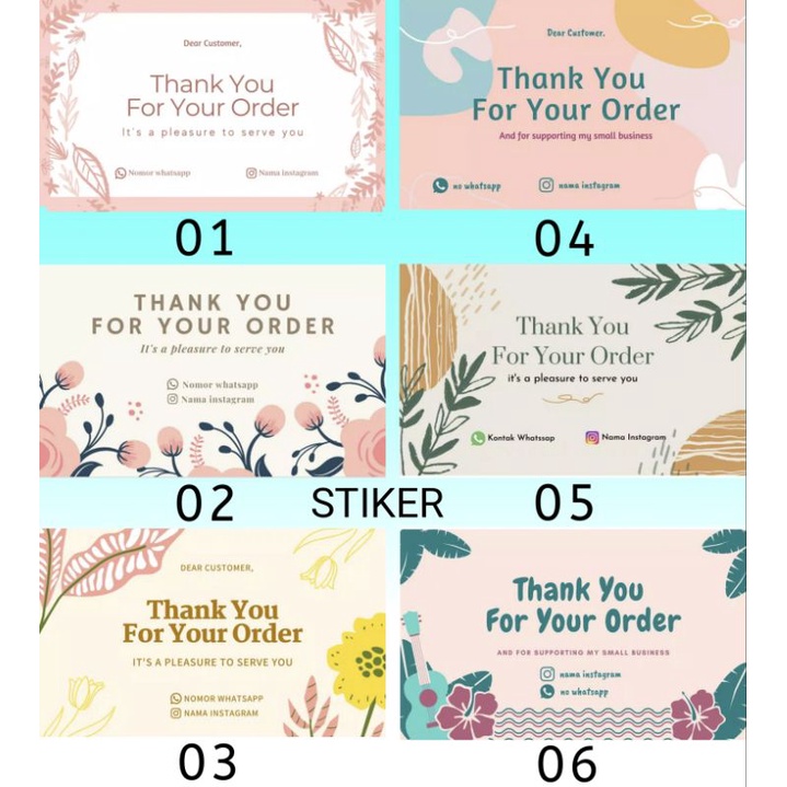 

Y28 STIKER KARTU THANK YOU OLSHOP BISA CUSTOM UCAPAN TERIMA KASIH OLSHOP