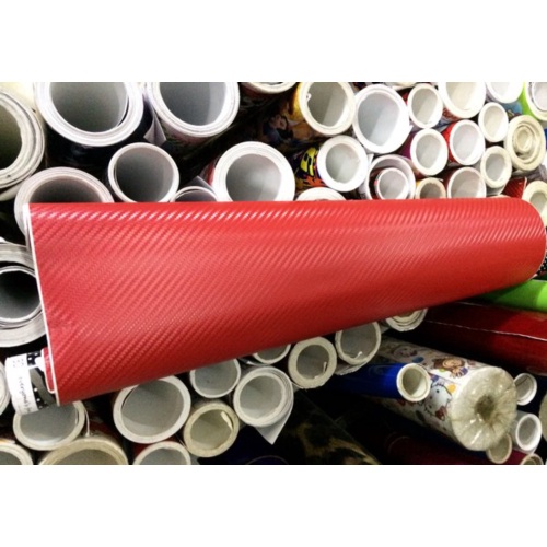 Stiker Skotlet Carbon Merah